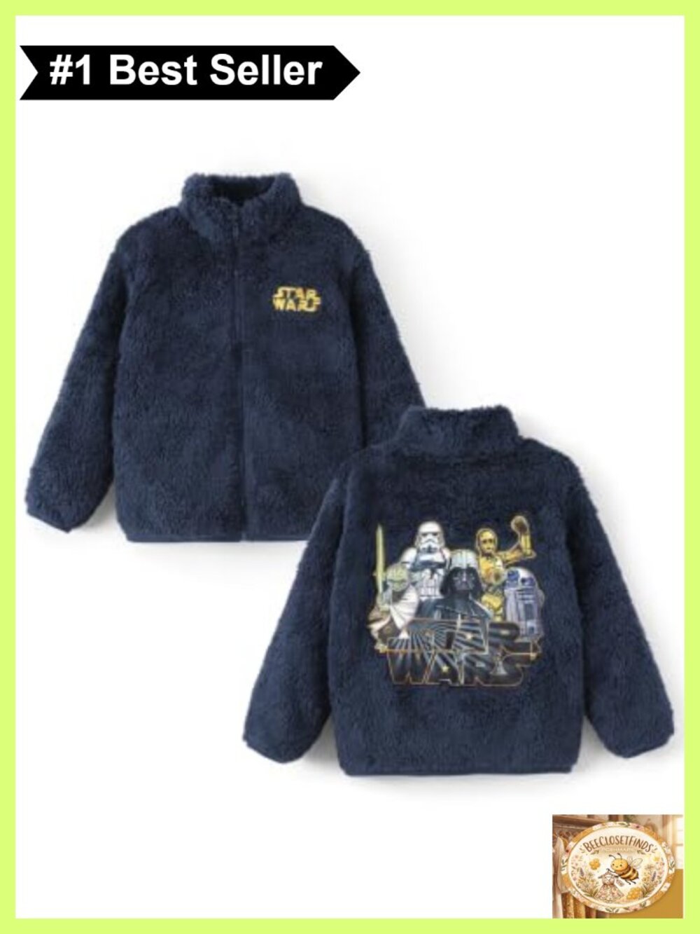 Boys Fleece Jacket Zip Up Fall Cardigan Kids Warm Outerwear